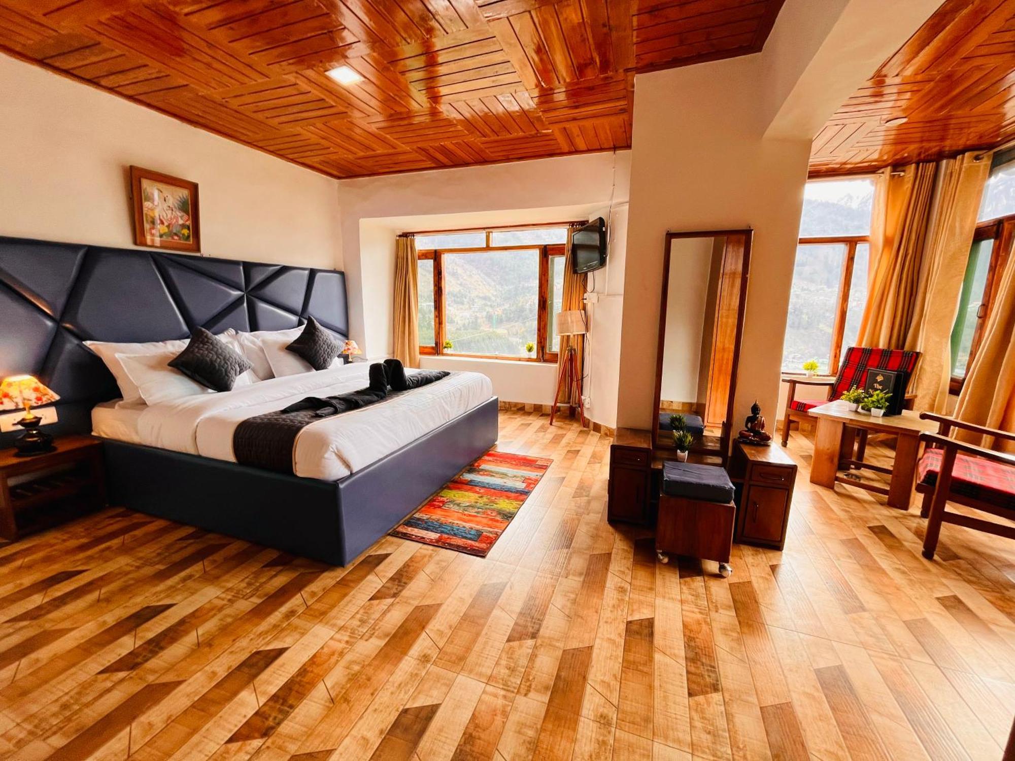 Himalayan River Mountain View 2 Bedrooms Cottage, Manali Exteriér fotografie