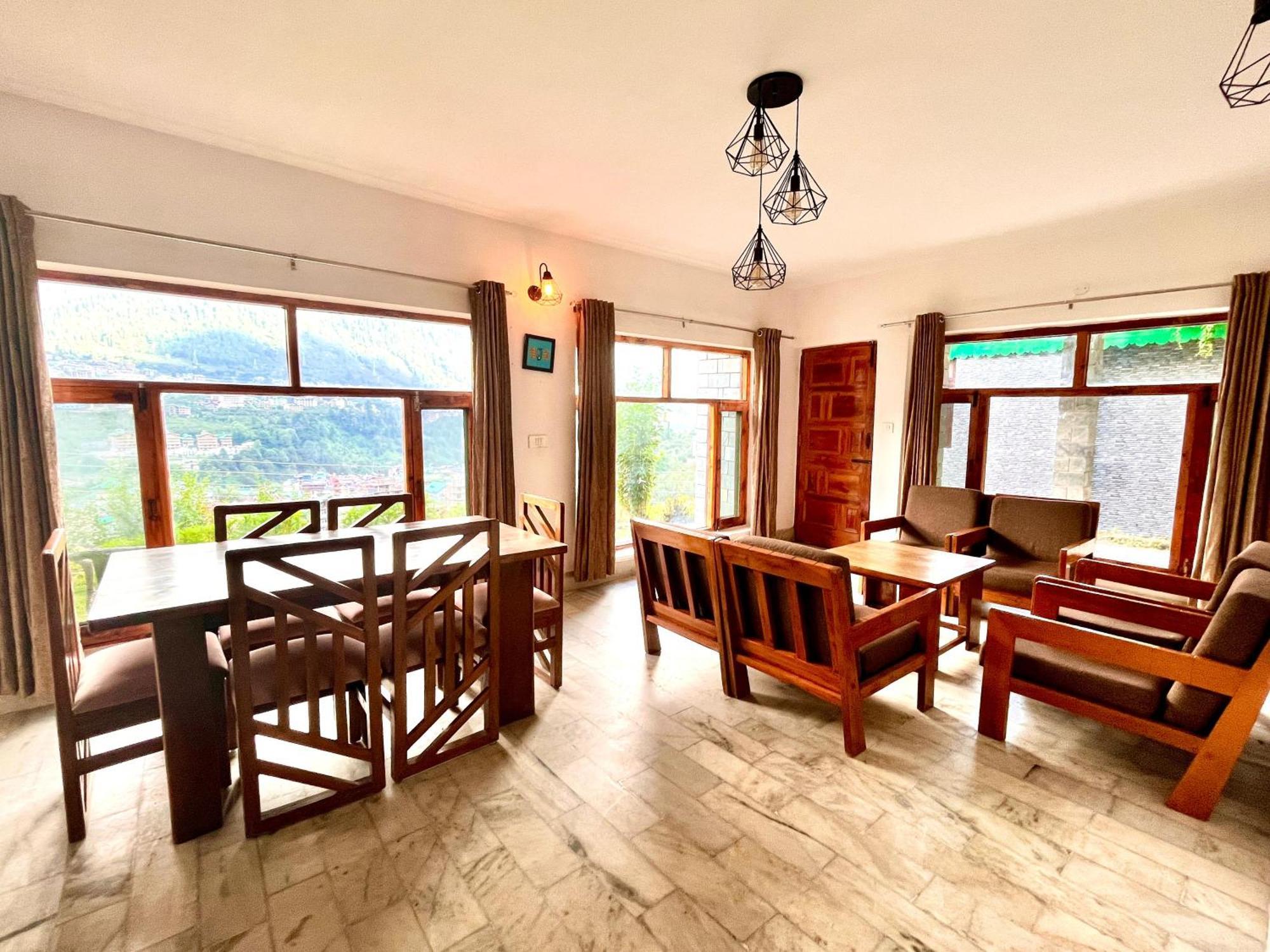Himalayan River Mountain View 2 Bedrooms Cottage, Manali Exteriér fotografie