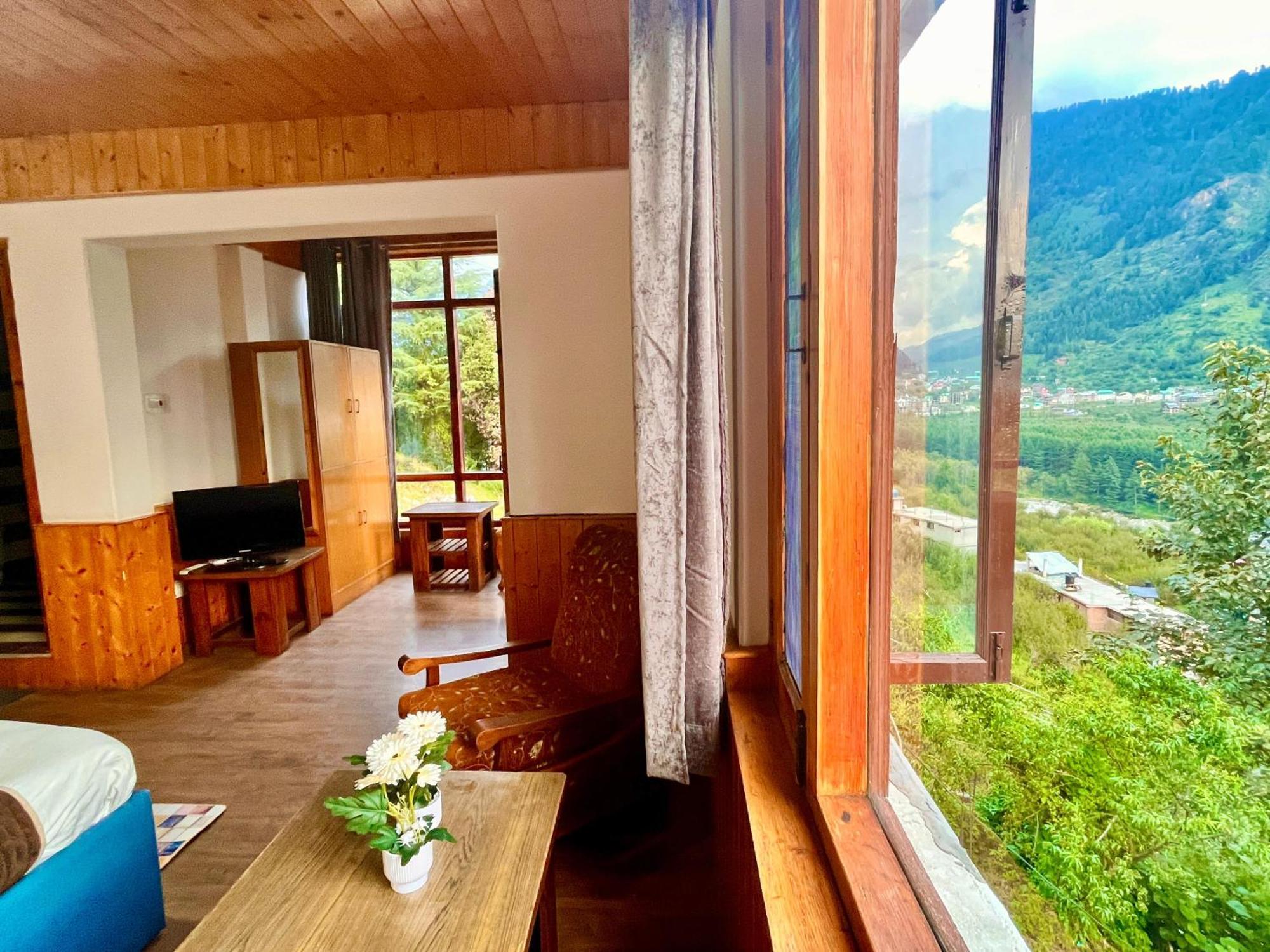 Himalayan River Mountain View 2 Bedrooms Cottage, Manali Exteriér fotografie